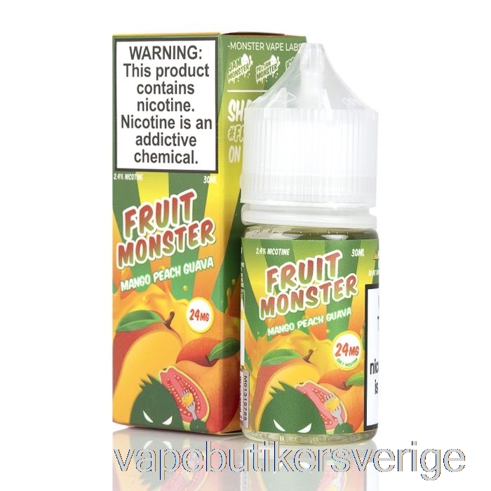 Vape Sverige Mango Persika Guava - Frukt Monster Salter - 30ml 24mg